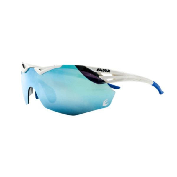 Eassun Avalon Matt Revo Blau Weiß Sonnenbrille Fahrradbrillen