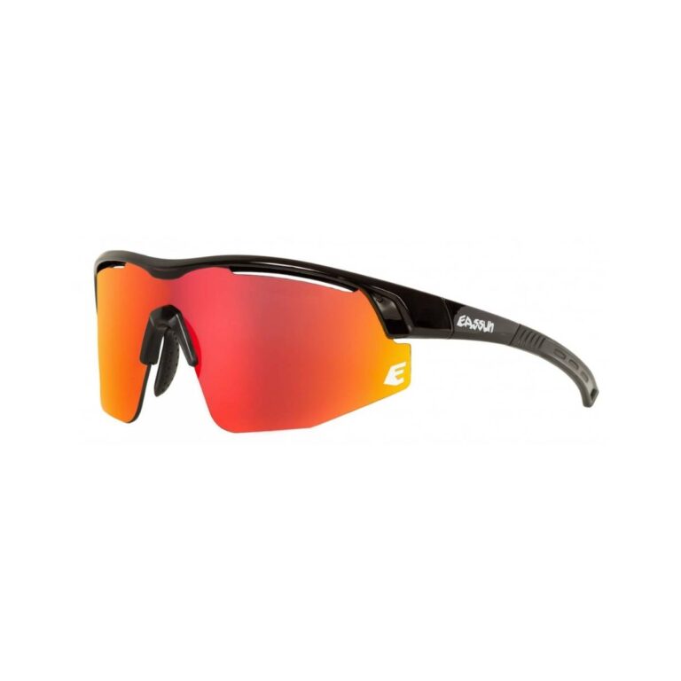 Eassun Sprint Brille Kat.3 Schwarz Rote Linse Fahrradbrillen