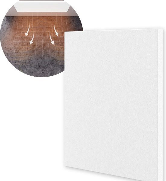 Ecosun Infrarot-Heizpaneel - Decken- und Wandmontage - Heizung für Wohnzimmer oder Badezimmer - Weiß - 125x32 cm - 330 Watt Wohnen & Kochen