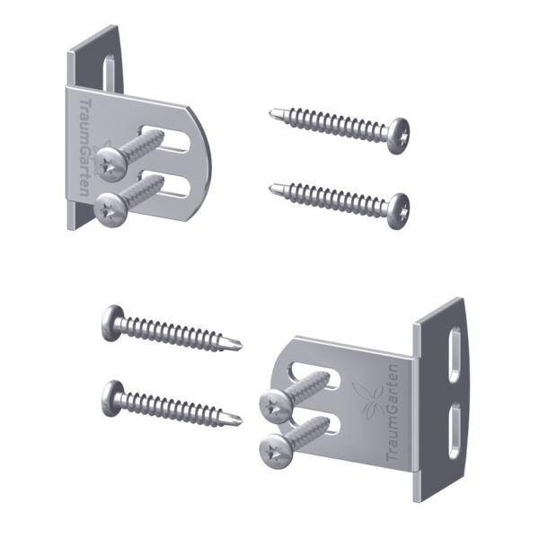 Edelstahl-Elementhalter plus (8er-Set)