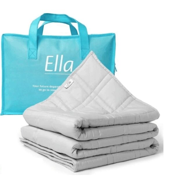 EL Life Beschwerungsdecke 11kg - 150 x 210cm - Beschwerungsdecke - OEKO-TEX Baumwolle - Hellgrau Wohnen & Kochen