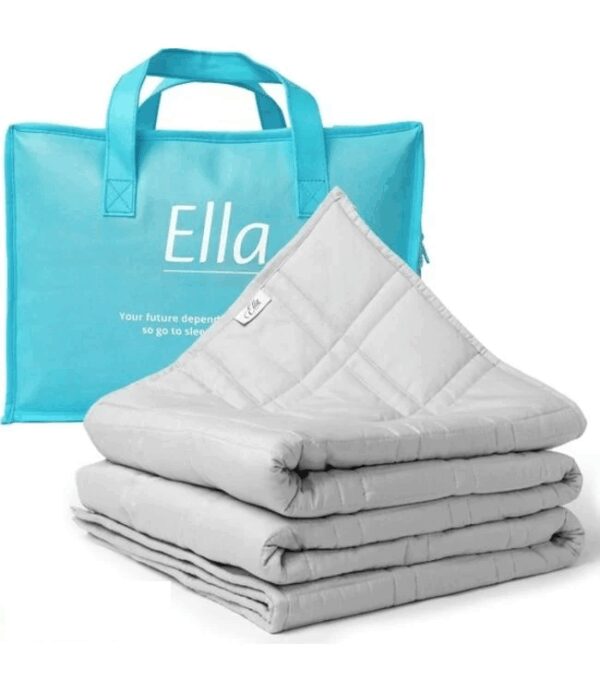 EL Life Beschwerungsdecke 11kg - 200 x 200cm - Beschwerungsdecke - OEKO-TEX Baumwolle - Hellgrau Wohnen & Kochen