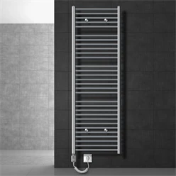 Elektrischer Badheizkörper mit Heizstab 900W 600x1800 mm Chrom gerade mit Seitenanschluss 2060