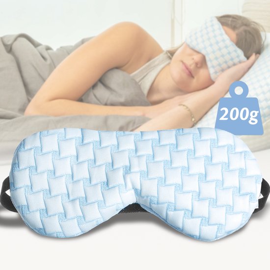 Ella Weighted Sleep Mask Women & Men - Augenmaske mit kühlendem Stoff und Samt - Verstellbar - Schlafmasken Schön & Gesund