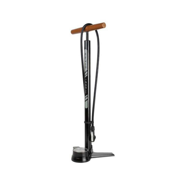 Eltin 200 PSI Werkstattbodenpumpe Schwarz Fahrradzubehör