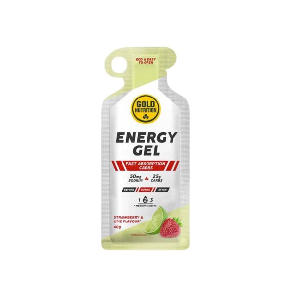 Energie-Gel GoldNutrition Erdbeere Limette 40g Sporternährung