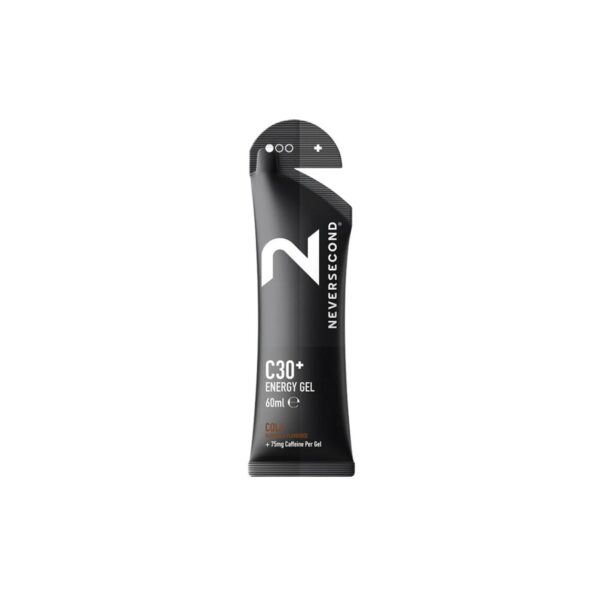 Energiegel Neversecond C30+ Cola mit 75mg Koffein Einheit Ernährung