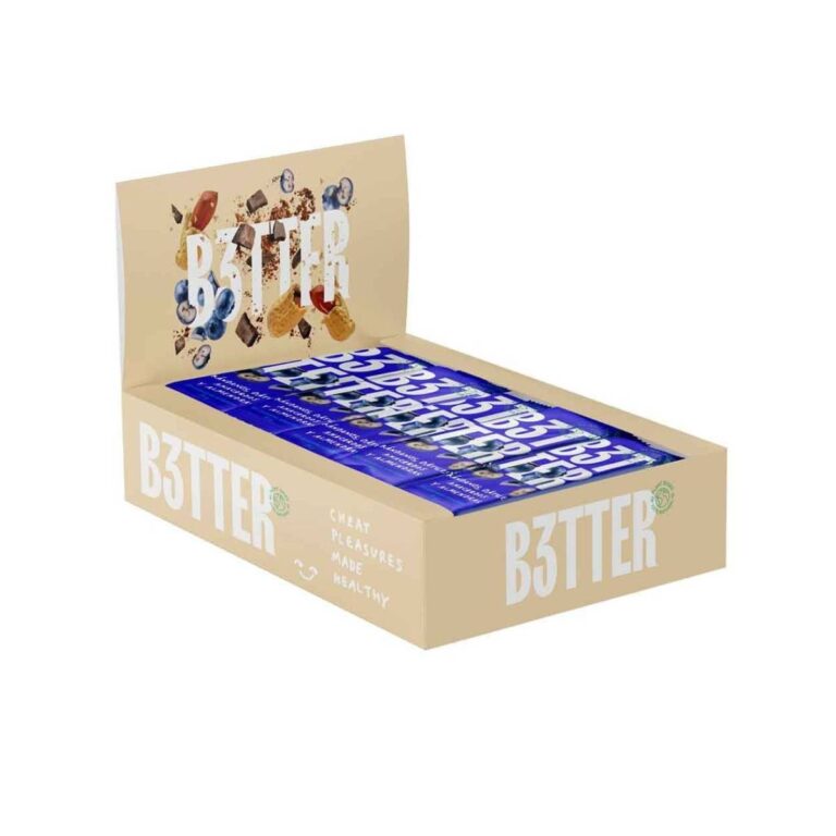 Energieriegel B3TTER Heidelbeere 35g Schachtel 15 Einheiten Ernährung