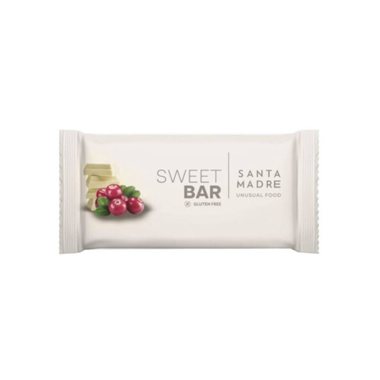 Energieriegel Santa Madre Sweet Bar Weiße Schokolade und Blaubeeren Ernährung
