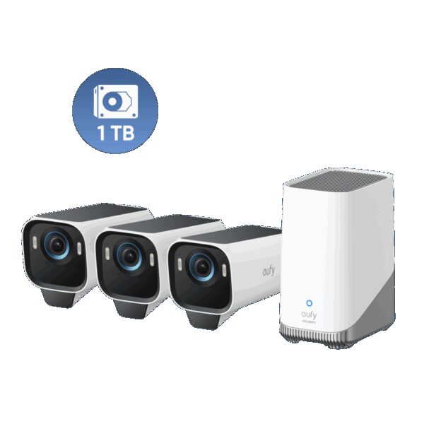 eufyCam S3 Pro 4-Kamera-Set mi