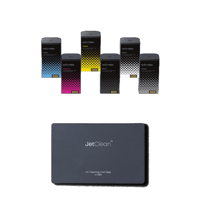 eufyMake Tinten- und Reinigungspatronen-Set für UV-Drucker E1 194644240615