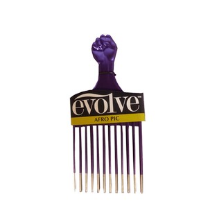 Evolve Afro Pic Metallic Purple Tools