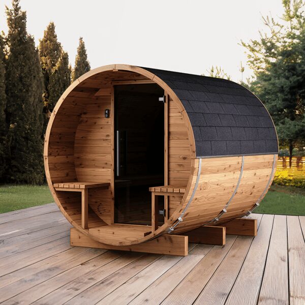 Fasssauna aus Thermoholz | Fasssauna aus Thermoholz LC 225 Saunas