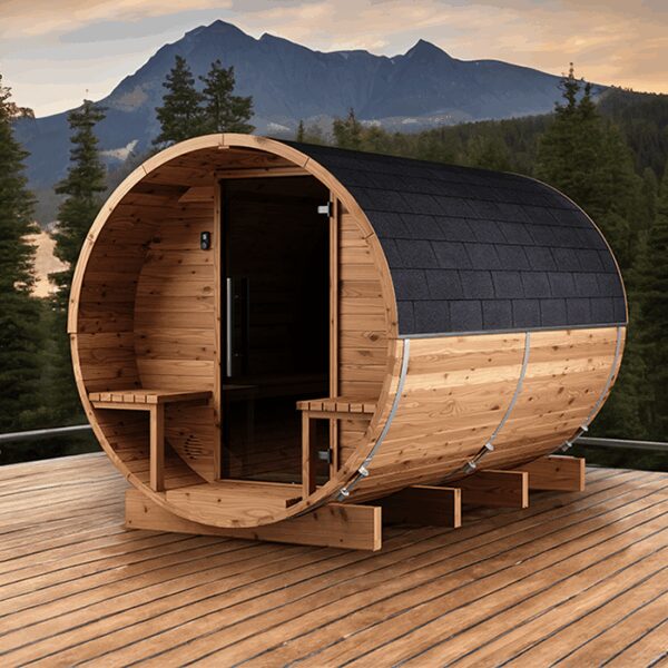 Fasssauna aus Thermoholz | Fasssauna aus Thermoholz LC 300 Saunas