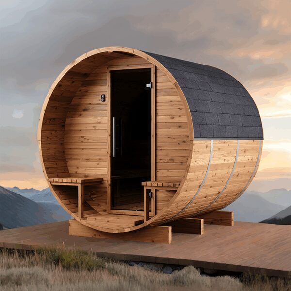 Fasssauna aus Thermoholz | Fasssauna aus Thermoholz LCF 225 Saunas