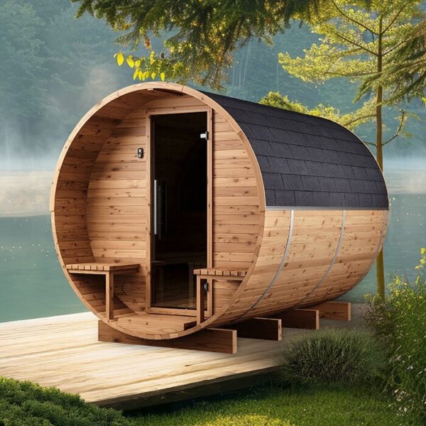 Fasssauna aus Thermoholz | Fasssauna aus Thermoholz LCF 300 Saunas
