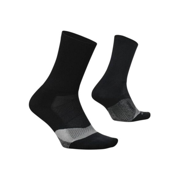 Feetures Elite Light Cushion Mini Crew Socken Schwarz