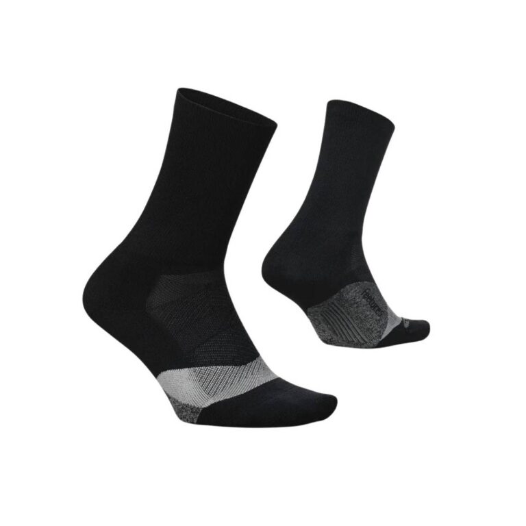 Feetures Elite Light Cushion Mini Crew Socken Schwarz