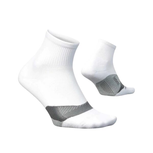 Feetures Elite Light Cushion Quarter Socken Weiß