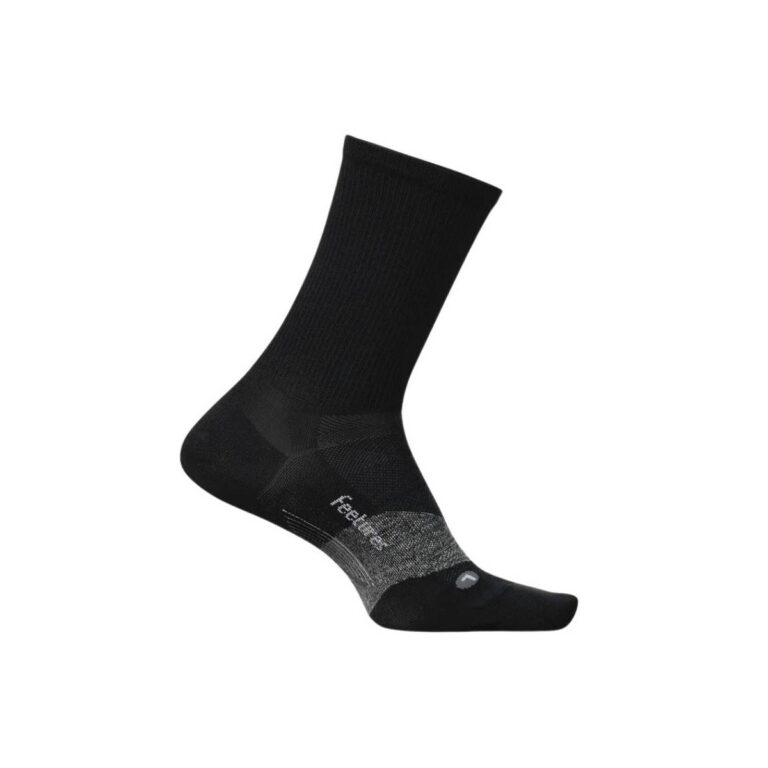 Feetures Elite Ultra Light Mini Crew Socken Schwarz