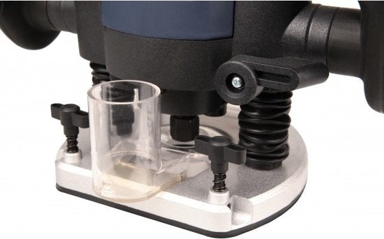 FERM Router - PRM1015 - 1300W - 2 Spannzangen - 60mm Frästiefe - 30mm Fräsdurchmesser - 6-teilig Werkzeuge