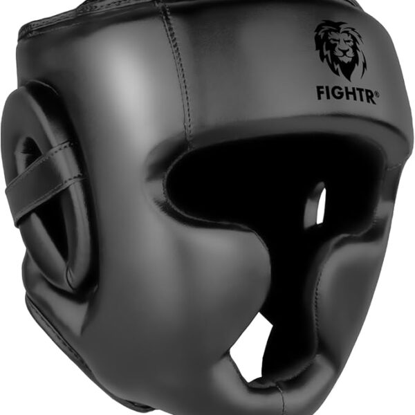 FIGHTR Boxhelm - einstellbar & stoßabsorbierend - Größe S-M - Schwarz Hobby & Sport