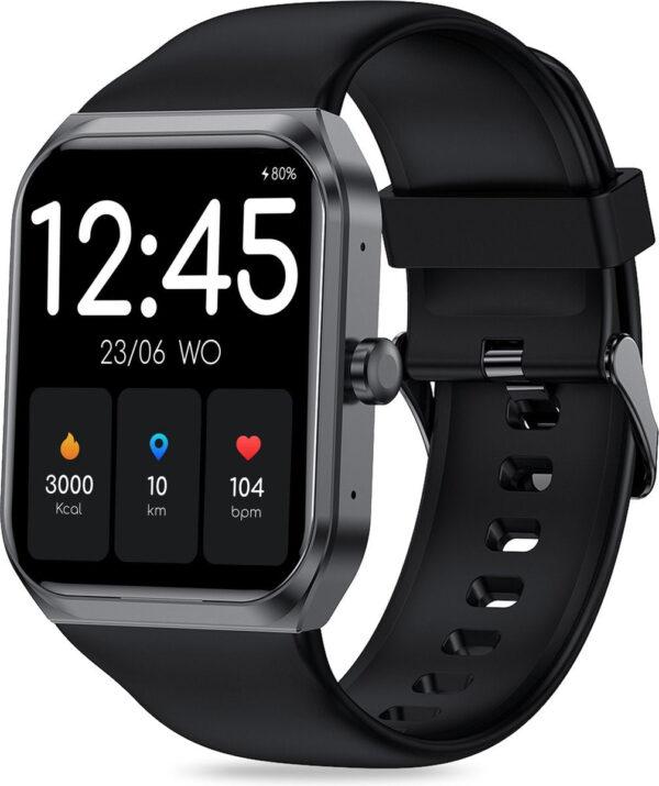 FITAGE Smartwatch - Schrittzähler - Sportuhr - Schwarz Hobby & Sport