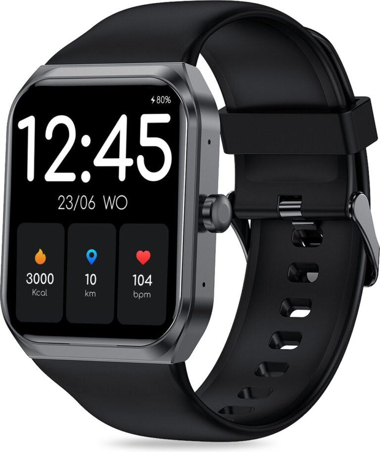 FITAGE Smartwatch - Schrittzähler - Sportuhr - Schwarz Hobby & Sport