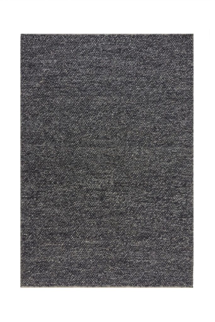 Flair Rugs Mineralienteppich - Handgewebte Wollmischung - 120x170 cm - Hellgrau Wohnen & Kochen