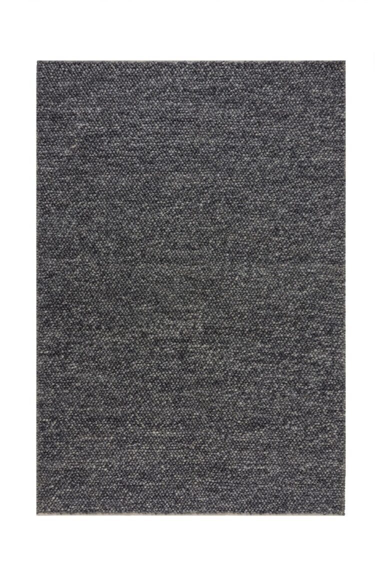 Flair Rugs Mineralienteppich - Handgewebte Wollmischung - 120x170 cm - Hellgrau Wohnen & Kochen