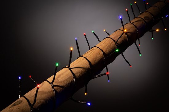FlinQ 250 LED kabellose Weihnachtsbeleuchtung - Weihnachtsbeleuchtung Innen - Weihnachtsbeleuchtung Außen - Warmweiß - Mehrfarbig Weihnachten