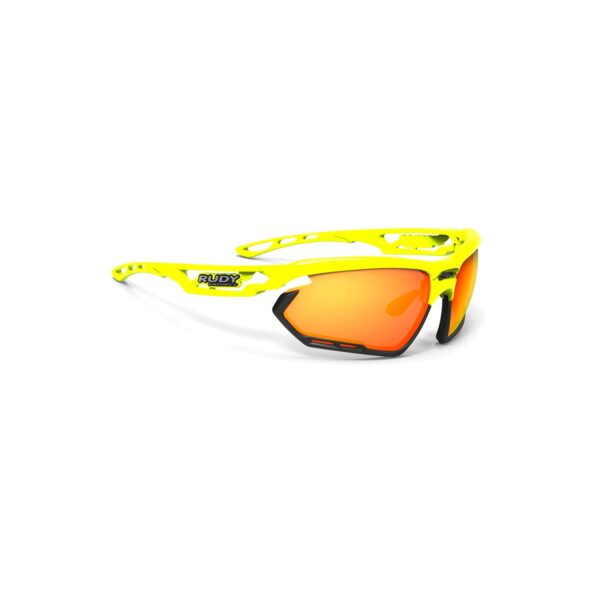 Fotonyk Rudy Project Gelbe Fluor Orange Spiegelgläser Fahrradbrillen