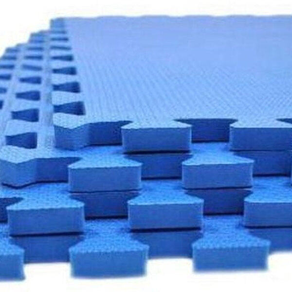 Free And Easy - Pool-Unterlegfliesen - Puzzlematte - Schaumstoff - 50 x 50 cm - 9 Stück - Blau Haus & Garten