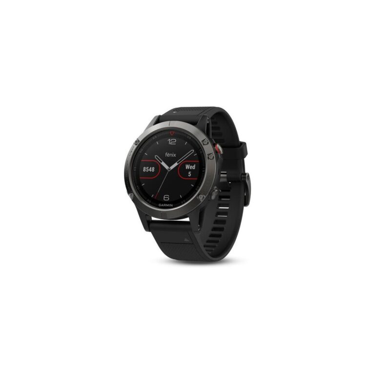 Garmin Fenix 5 grau mit schwarzem Armband