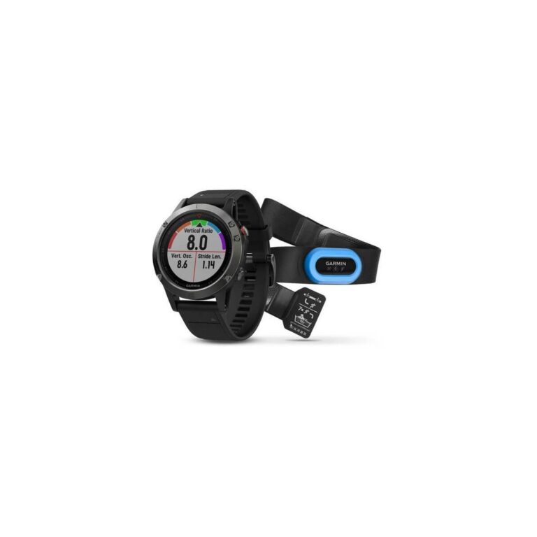 Garmin Fenix 5 Grau mit schwarzem Armband