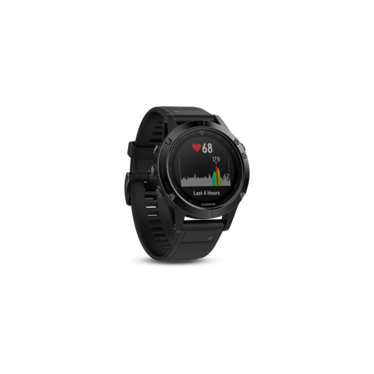Garmin Fenix 5 Saphir Schwarz mit schwarzem Armband