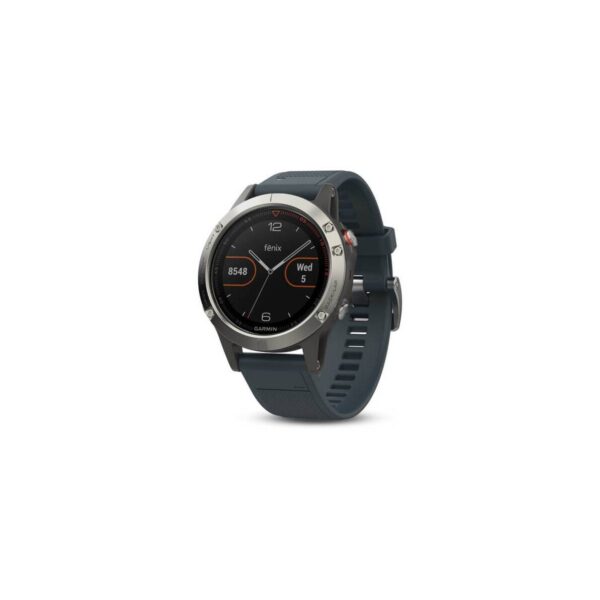 Garmin Fenix 5 Silber mit granitgrauem Armband