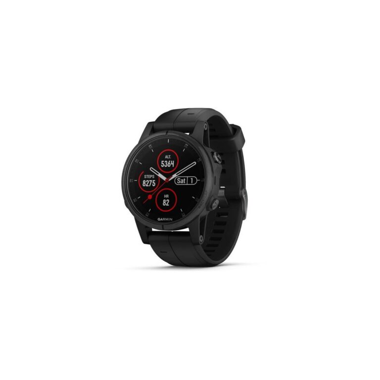 Garmin Fenix 5S Plus Sapphire Schwarz mit schwarzem Armband Schwimmen