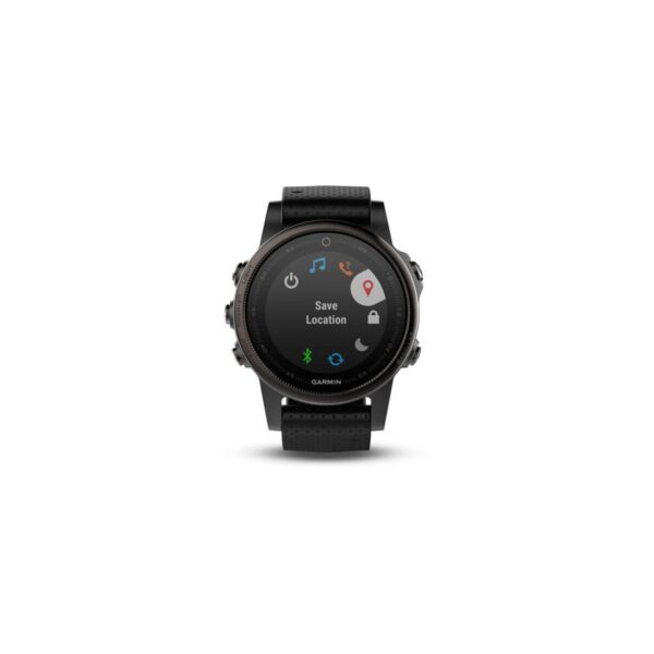 Garmin Fenix 5S Schwarzer Saphir mit schwarzem Riemen