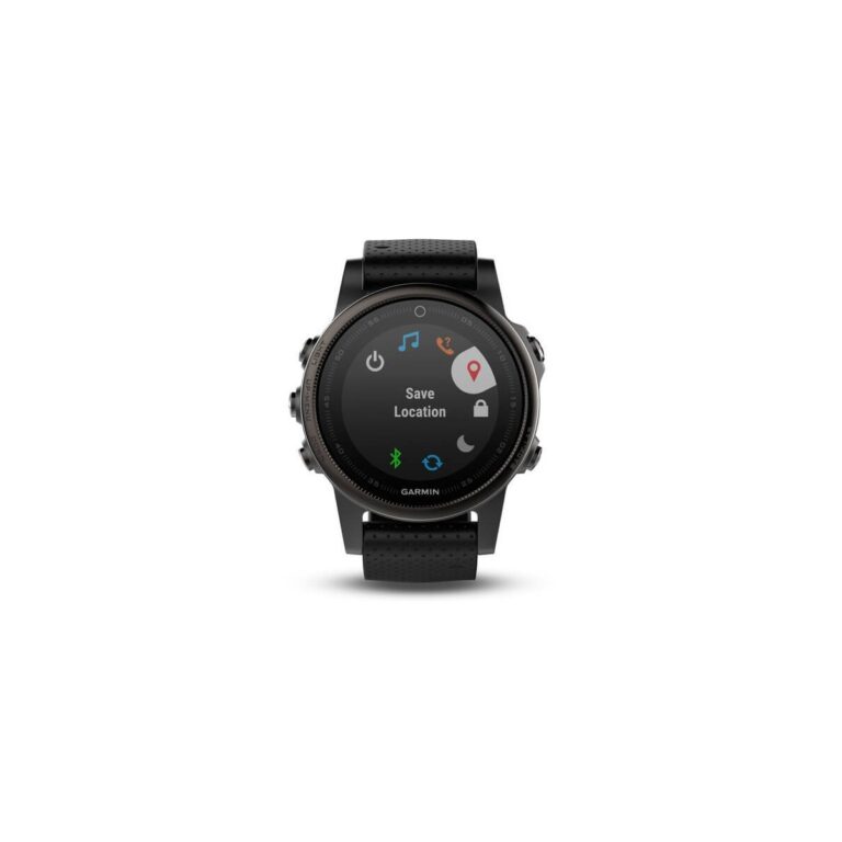 Garmin Fenix 5S Schwarzer Saphir mit schwarzem Riemen