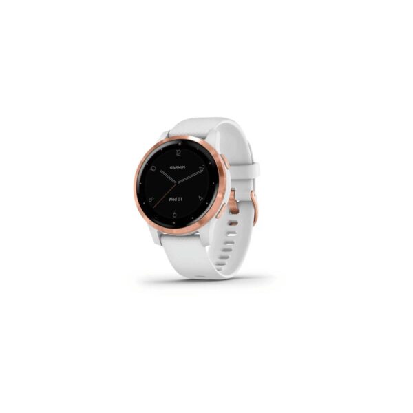 Garmin Vivoactive 4S White mit Goldrose-Schnalle