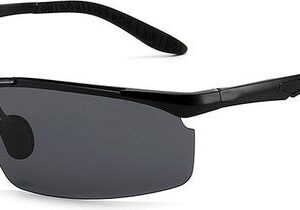 Garpex Radsportbrille - Sportbrille - Polaroid Sonnenbrille - Rennrad - Mountainbike - Motorrad - Schwarz