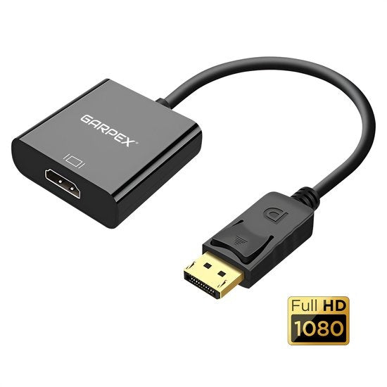 GarpexÂ® DisplayPort zu HDMI Adapter - DP zu HDMI - Full HD 1080p Konverter