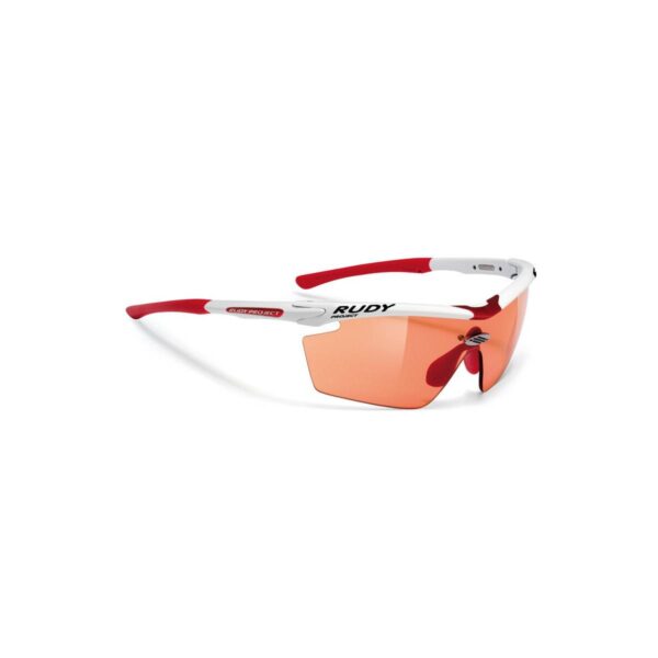 Genetyk Racing White ImpactX Photochrome Red Rudy Project Brille Fahrradbrillen