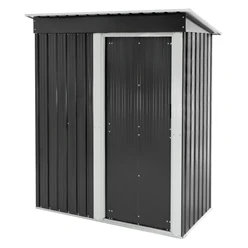 Gerätehaus 150x184x76 cm Grau aus Metall ML-Design 720