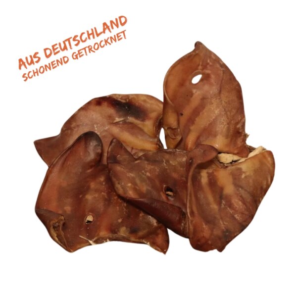 Getrocknete Schweineohren für den Hund Leckerchen