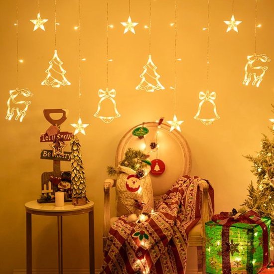 Giftmas LED Girlande Weihnachtsbeleuchtung mit verschiedenen Figuren - 2.5Meters Weihnachten