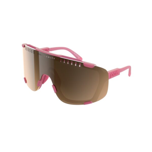 Gläser POC Devour Rosa Brille Braune Fahrradbrillen
