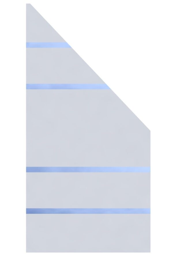 Glaselement Design ALPHA Anschluss Rechts 90x180/90cm