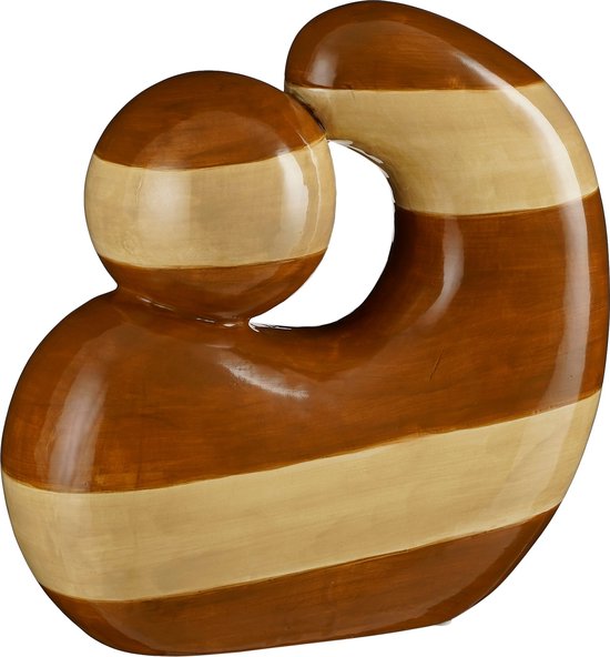 Glimmer Dekorationen Dekoration Statue - L26 x B11 x H25 cm - Dolomit - Ocker Wohnen & Kochen